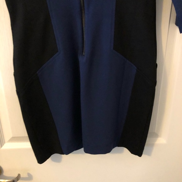 RUE58 Day & Night Colorblock (Blue & Black) Designer Dress Size Small NWT - Picture 9 of 10